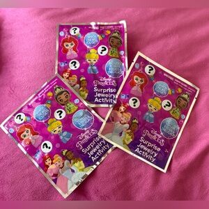 Disney Princess Surprise Jewelry Activity Packs - Set of 3